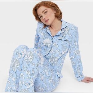 Roller Rabbit X Target "Floral Vines" Women's Pajama Set, Large, NWT